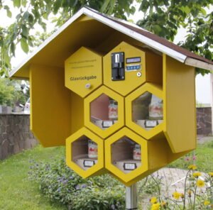 Bauplan Honigautomat „Bienenwabe“