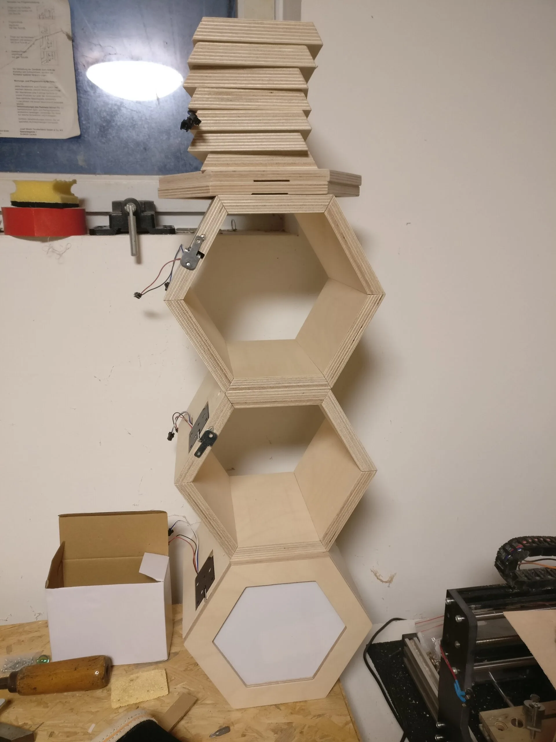 Bauplan Honigautomat „Bienenwabe“ – Bild 4
