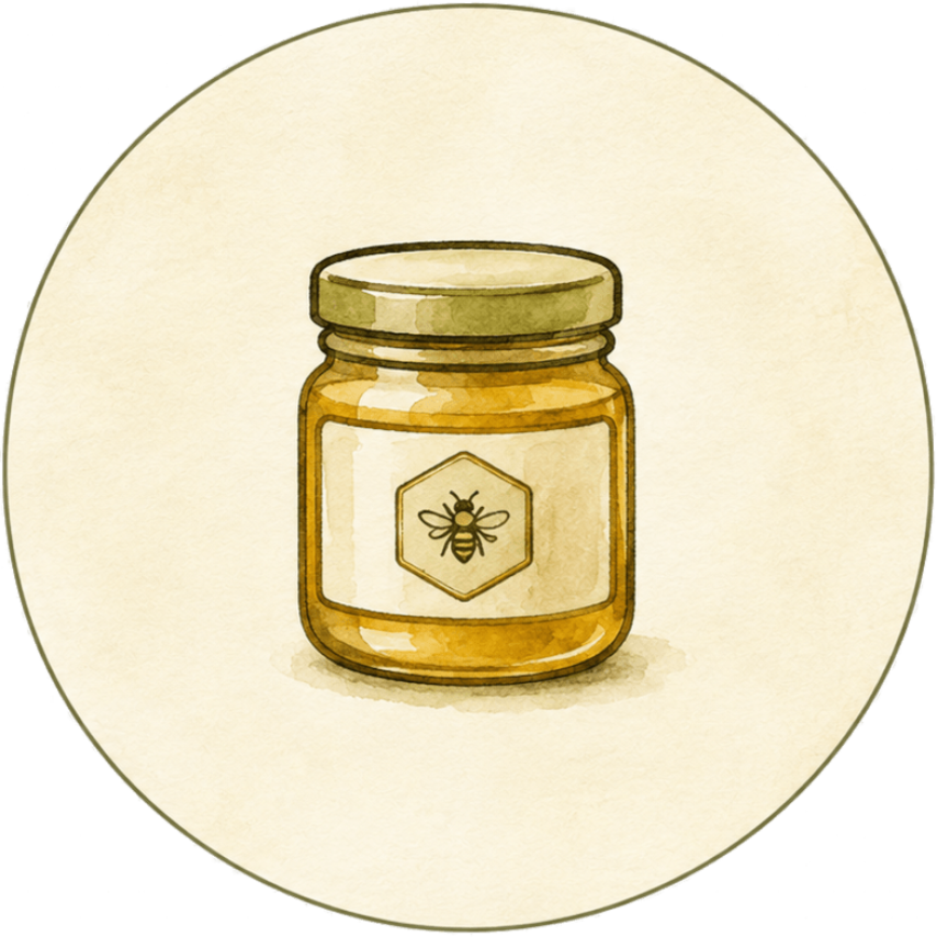 Icon Honigglas